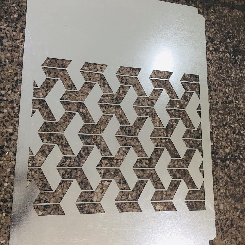 Panel decorativo en acero inoxidable